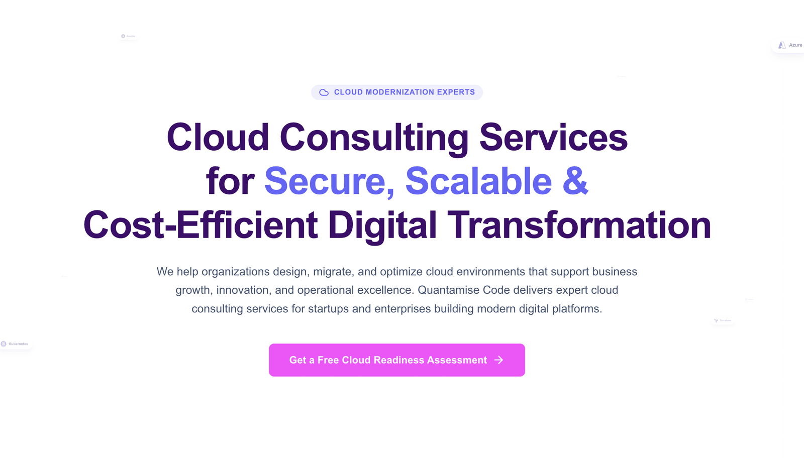 Cloud Consulting & Migration Services Experts | Quantamise Code