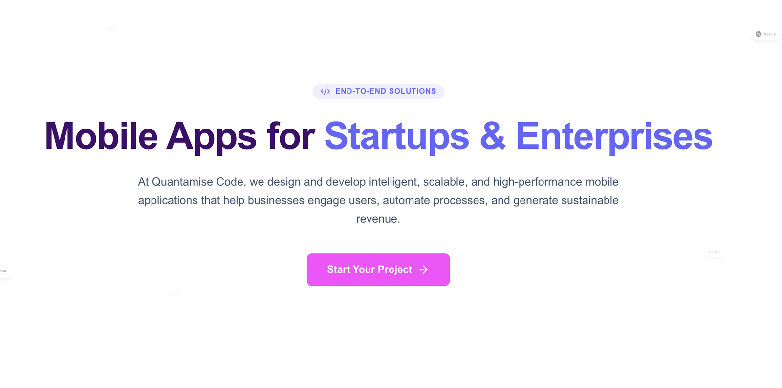 Mobile App Development Services | Quantamise Code | Quantamise Code